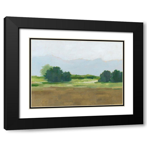 Viridian Shade II Black Modern Wood Framed Art Print with Double Matting by Harper, Ethan
