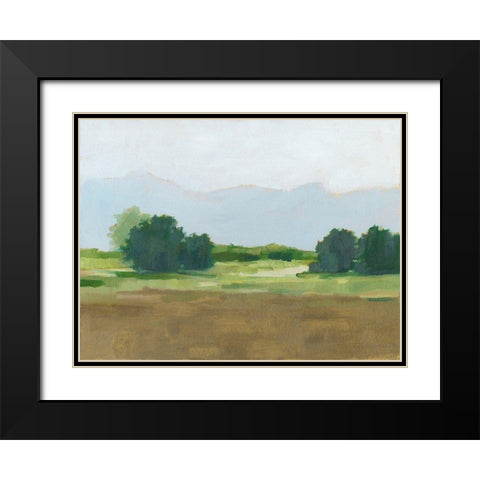 Viridian Shade II Black Modern Wood Framed Art Print with Double Matting by Harper, Ethan