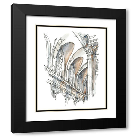 Plein Air Interior Study I Black Modern Wood Framed Art Print with Double Matting by Harper, Ethan
