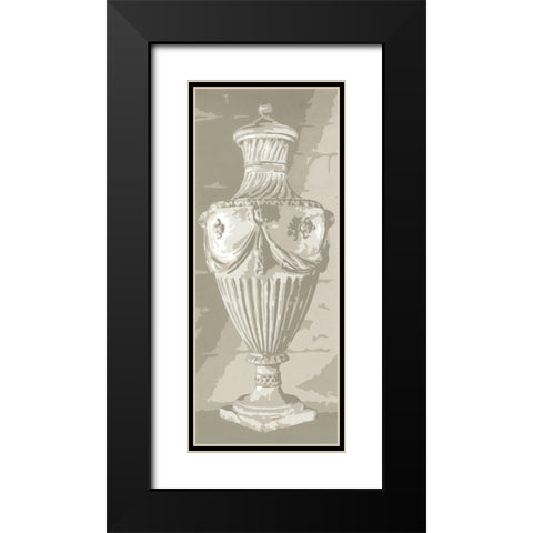 Graphic Urn I Black Modern Wood Framed Art Print with Double Matting by Harper, Ethan