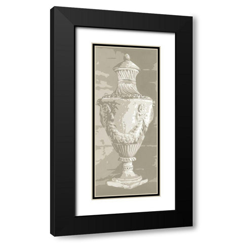 Graphic Urn II Black Modern Wood Framed Art Print with Double Matting by Harper, Ethan