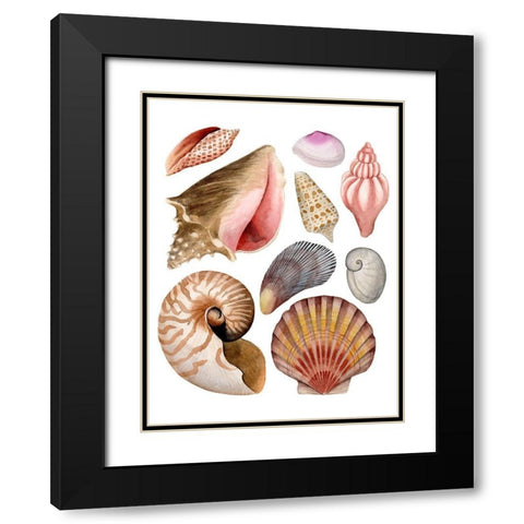 Sea Souvenirs II Black Modern Wood Framed Art Print with Double Matting by Popp, Grace