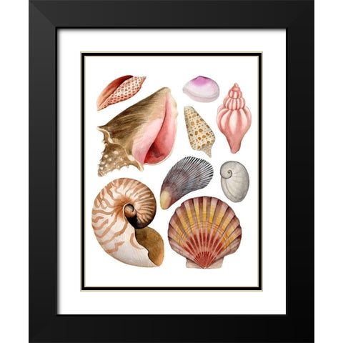 Sea Souvenirs II Black Modern Wood Framed Art Print with Double Matting by Popp, Grace