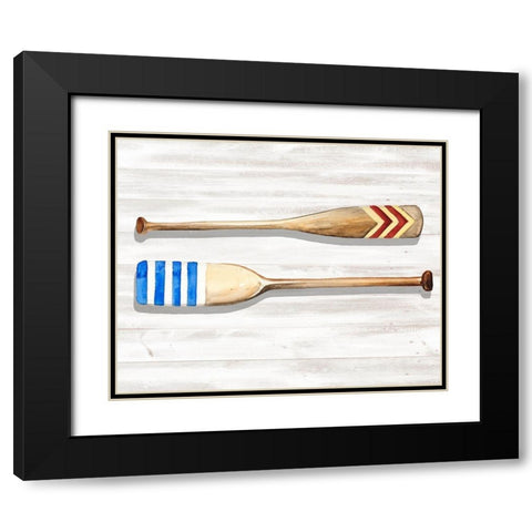 Crew Legacy II Black Modern Wood Framed Art Print with Double Matting by Parker, Jennifer Paxton