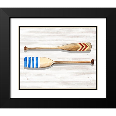 Crew Legacy II Black Modern Wood Framed Art Print with Double Matting by Parker, Jennifer Paxton