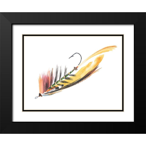 Lure II Black Modern Wood Framed Art Print with Double Matting by Parker, Jennifer Paxton