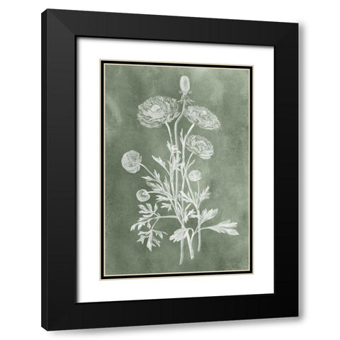 Sage Impressions I Black Modern Wood Framed Art Print with Double Matting by Vision Studio