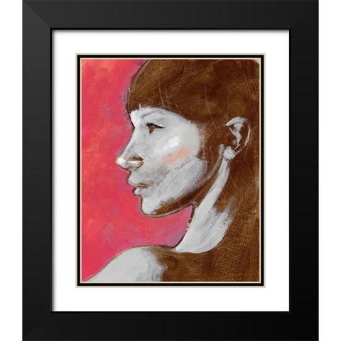 Fem Portrait II Black Modern Wood Framed Art Print with Double Matting by Parker, Jennifer Paxton