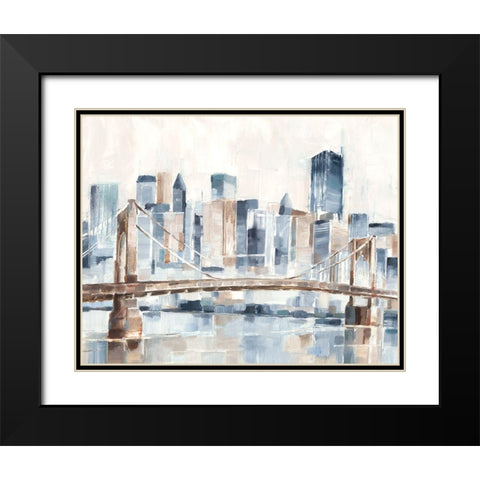 Blue Hour II Black Modern Wood Framed Art Print with Double Matting by Harper, Ethan