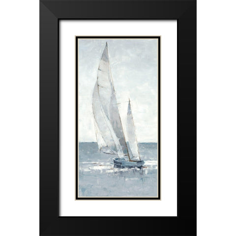 Grey Seas I Black Modern Wood Framed Art Print with Double Matting by Harper, Ethan
