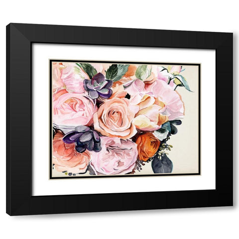 Autumn Bouquet I Black Modern Wood Framed Art Print with Double Matting by Parker, Jennifer Paxton