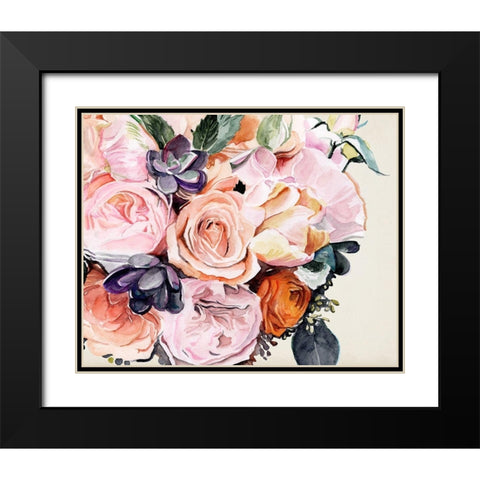 Autumn Bouquet I Black Modern Wood Framed Art Print with Double Matting by Parker, Jennifer Paxton