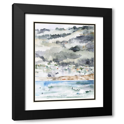 Palos Verdes II Black Modern Wood Framed Art Print with Double Matting by Parker, Jennifer Paxton