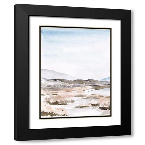 Salt Lake Reflections I Black Modern Wood Framed Art Print with Double Matting by Parker, Jennifer Paxton