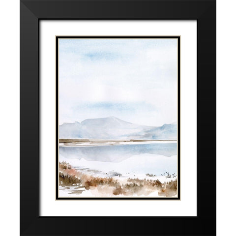 Salt Lake Reflections II Black Modern Wood Framed Art Print with Double Matting by Parker, Jennifer Paxton
