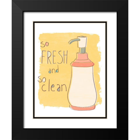 Potty Pun II Black Modern Wood Framed Art Print with Double Matting by Vess, June Erica