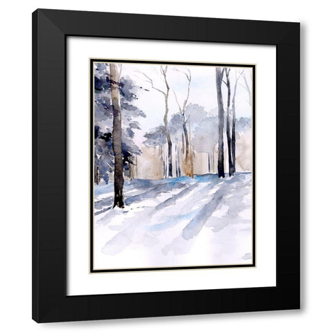 Winter Light I Black Modern Wood Framed Art Print with Double Matting by Parker, Jennifer Paxton