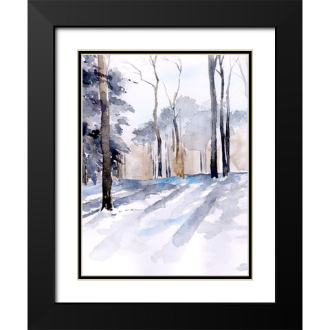 Winter Light I Black Modern Wood Framed Art Print with Double Matting by Parker, Jennifer Paxton