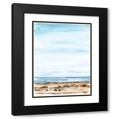 Scottish Ewes II Black Modern Wood Framed Art Print with Double Matting by Parker, Jennifer Paxton