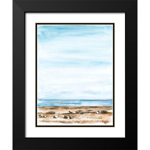 Scottish Ewes II Black Modern Wood Framed Art Print with Double Matting by Parker, Jennifer Paxton