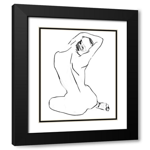 Fixing the Bun II Black Modern Wood Framed Art Print with Double Matting by Parker, Jennifer Paxton