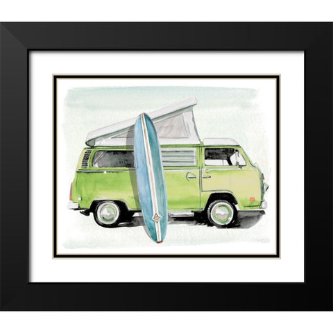 Surf Wagon I Black Modern Wood Framed Art Print with Double Matting by Parker, Jennifer Paxton