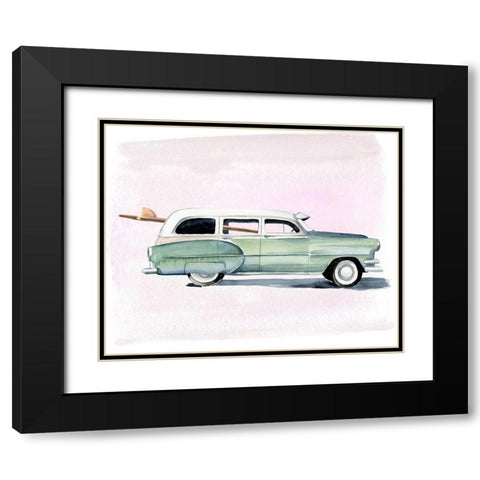 Surf Wagon III Black Modern Wood Framed Art Print with Double Matting by Parker, Jennifer Paxton