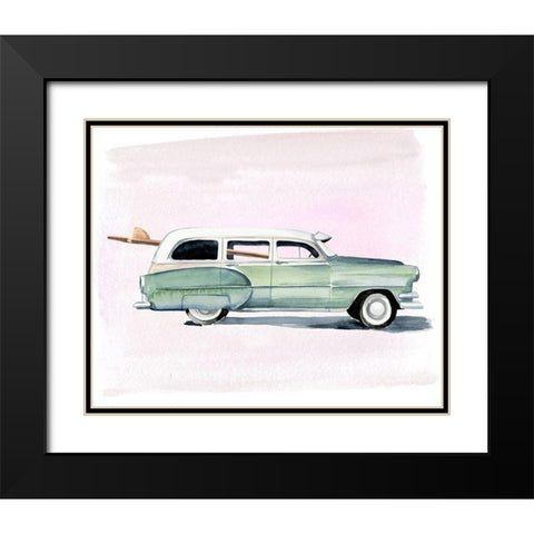 Surf Wagon III Black Modern Wood Framed Art Print with Double Matting by Parker, Jennifer Paxton