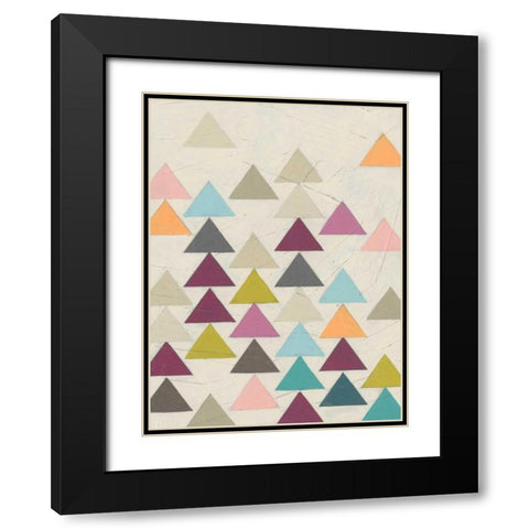 Confetti Prism VIII Black Modern Wood Framed Art Print with Double Matting by Vess, June Erica