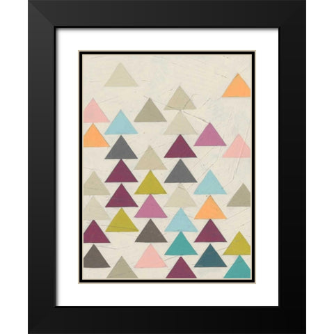 Confetti Prism VIII Black Modern Wood Framed Art Print with Double Matting by Vess, June Erica