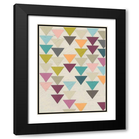 Confetti Prism IX Black Modern Wood Framed Art Print with Double Matting by Vess, June Erica