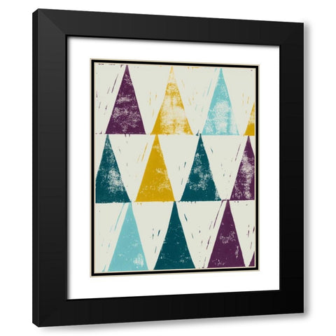 Harlequin Tryst I Black Modern Wood Framed Art Print with Double Matting by Popp, Grace