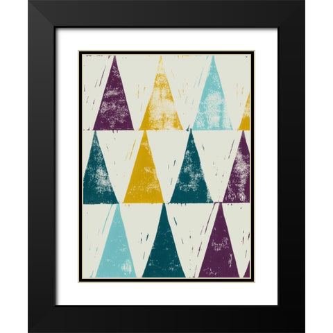 Harlequin Tryst I Black Modern Wood Framed Art Print with Double Matting by Popp, Grace