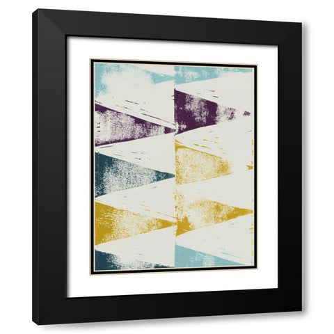 Harlequin Tryst II Black Modern Wood Framed Art Print with Double Matting by Popp, Grace