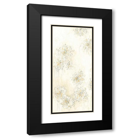 Dahlia Cascade I Black Modern Wood Framed Art Print with Double Matting by Vess, June Erica