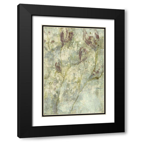 Flower Dream II Black Modern Wood Framed Art Print with Double Matting by Goldberger, Jennifer
