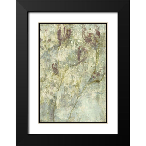 Flower Dream II Black Modern Wood Framed Art Print with Double Matting by Goldberger, Jennifer