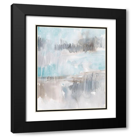 Steel Stratus I Black Modern Wood Framed Art Print with Double Matting by Parker, Jennifer Paxton