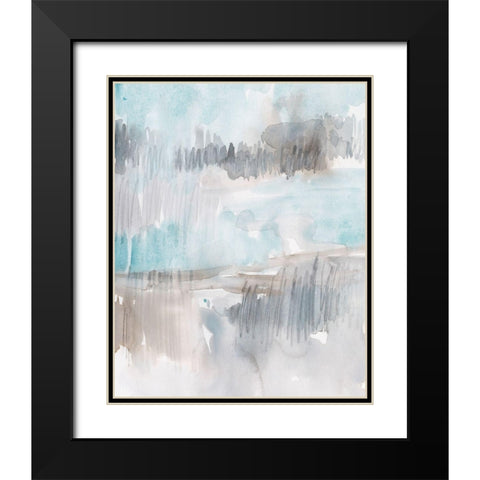 Steel Stratus I Black Modern Wood Framed Art Print with Double Matting by Parker, Jennifer Paxton