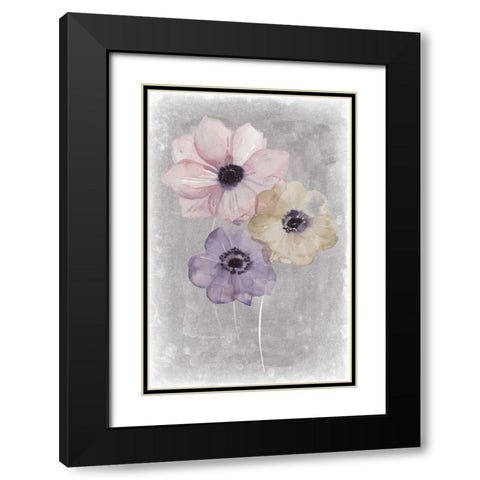 Floral Waltz II Black Modern Wood Framed Art Print with Double Matting by Popp, Grace