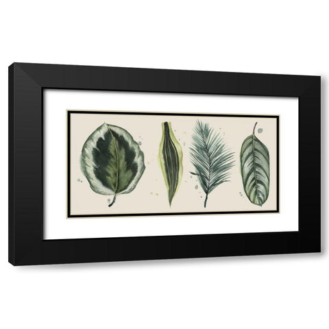 Palm Line-Up I Black Modern Wood Framed Art Print with Double Matting by Popp, Grace