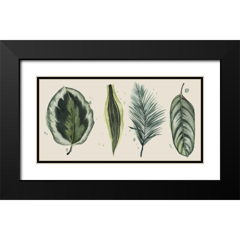 Palm Line-Up I Black Modern Wood Framed Art Print with Double Matting by Popp, Grace
