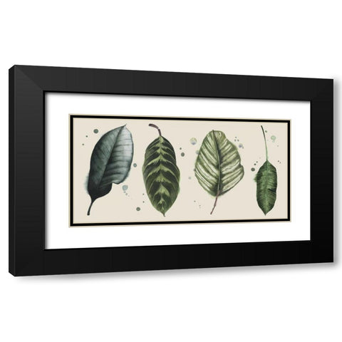 Palm Line-Up II Black Modern Wood Framed Art Print with Double Matting by Popp, Grace