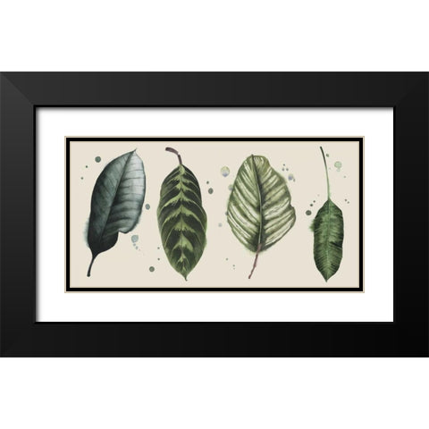 Palm Line-Up II Black Modern Wood Framed Art Print with Double Matting by Popp, Grace