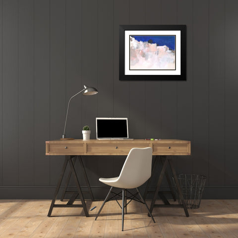 Mediterranean Blue I Black Modern Wood Framed Art Print with Double Matting by Parker, Jennifer Paxton