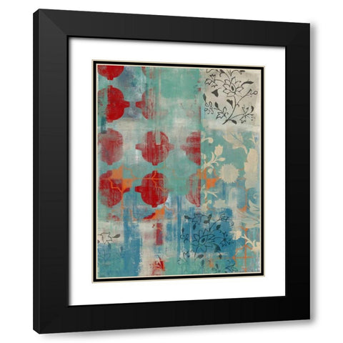 Persian Dreams I Black Modern Wood Framed Art Print with Double Matting by Vess, June Erica