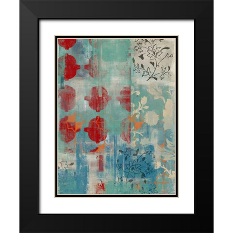 Persian Dreams I Black Modern Wood Framed Art Print with Double Matting by Vess, June Erica