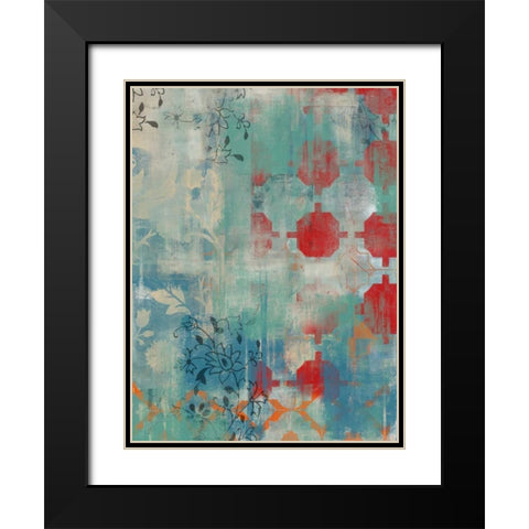 Persian Dreams II Black Modern Wood Framed Art Print with Double Matting by Vess, June Erica