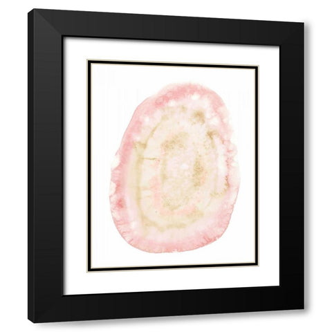 Custom Radiant Geode I Black Modern Wood Framed Art Print with Double Matting by McCavitt, Naomi