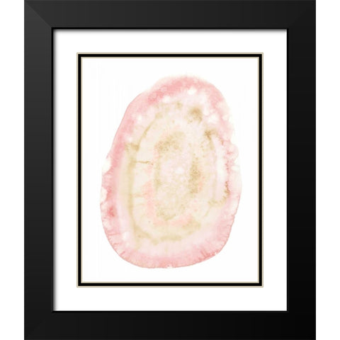 Custom Radiant Geode I Black Modern Wood Framed Art Print with Double Matting by McCavitt, Naomi